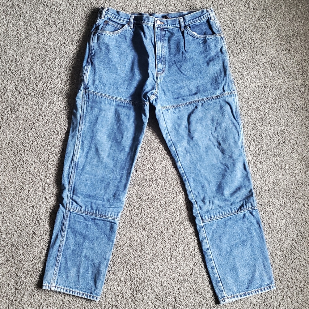 Guide Gear Men's Plaid Lined Jeans Size 40